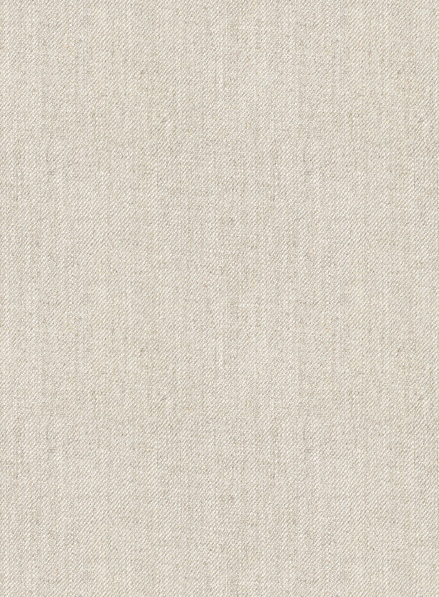 Heavy Linen Beige Highland Trousers
