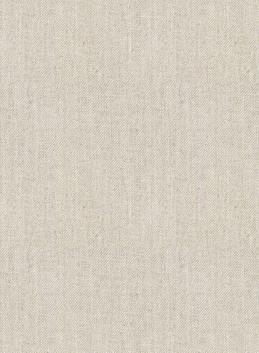 Heavy Linen Beige Pants - StudioSuits
