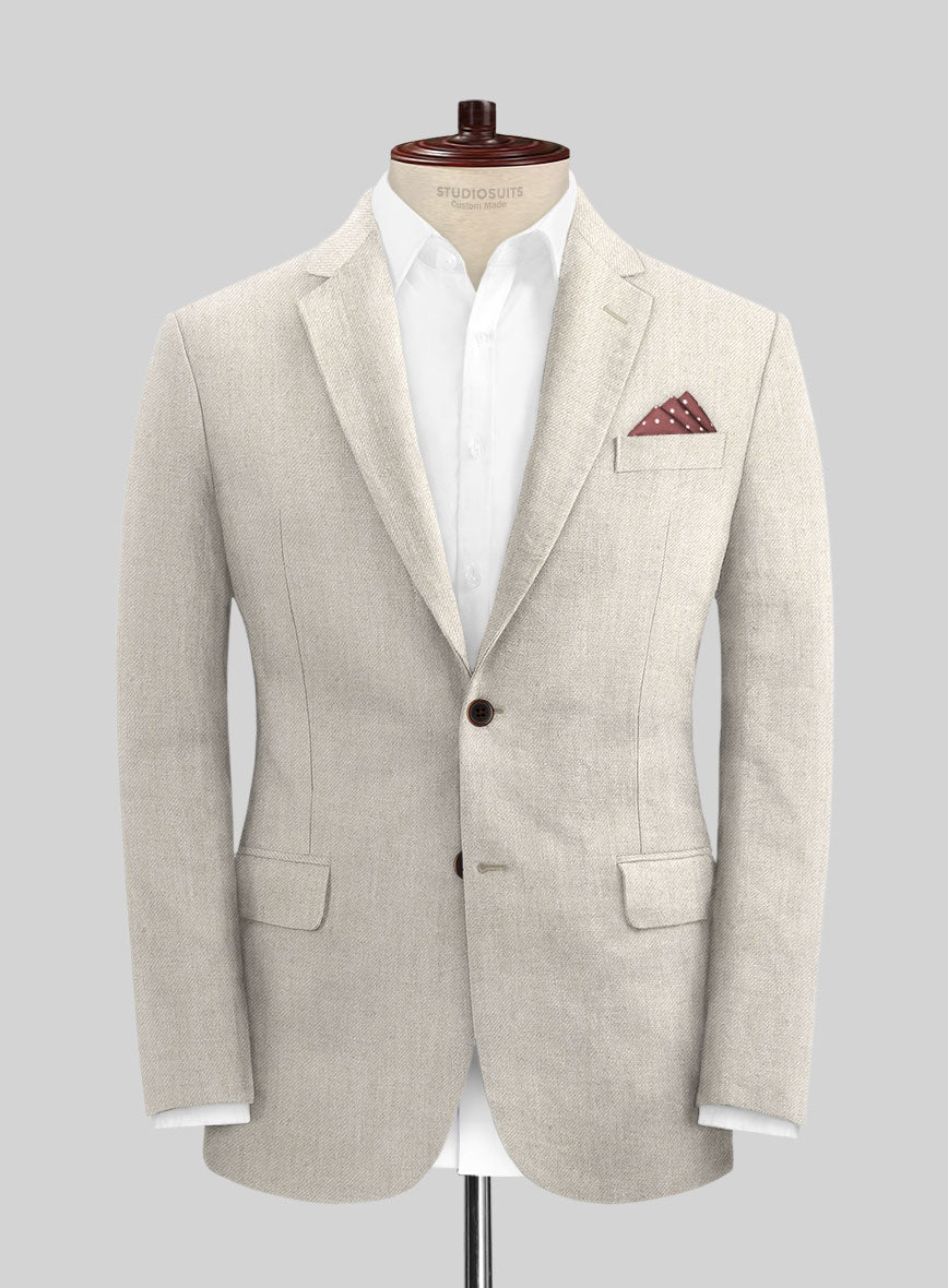 Heavy Linen Beige Suit