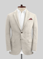 Heavy Linen Beige Suit - StudioSuits