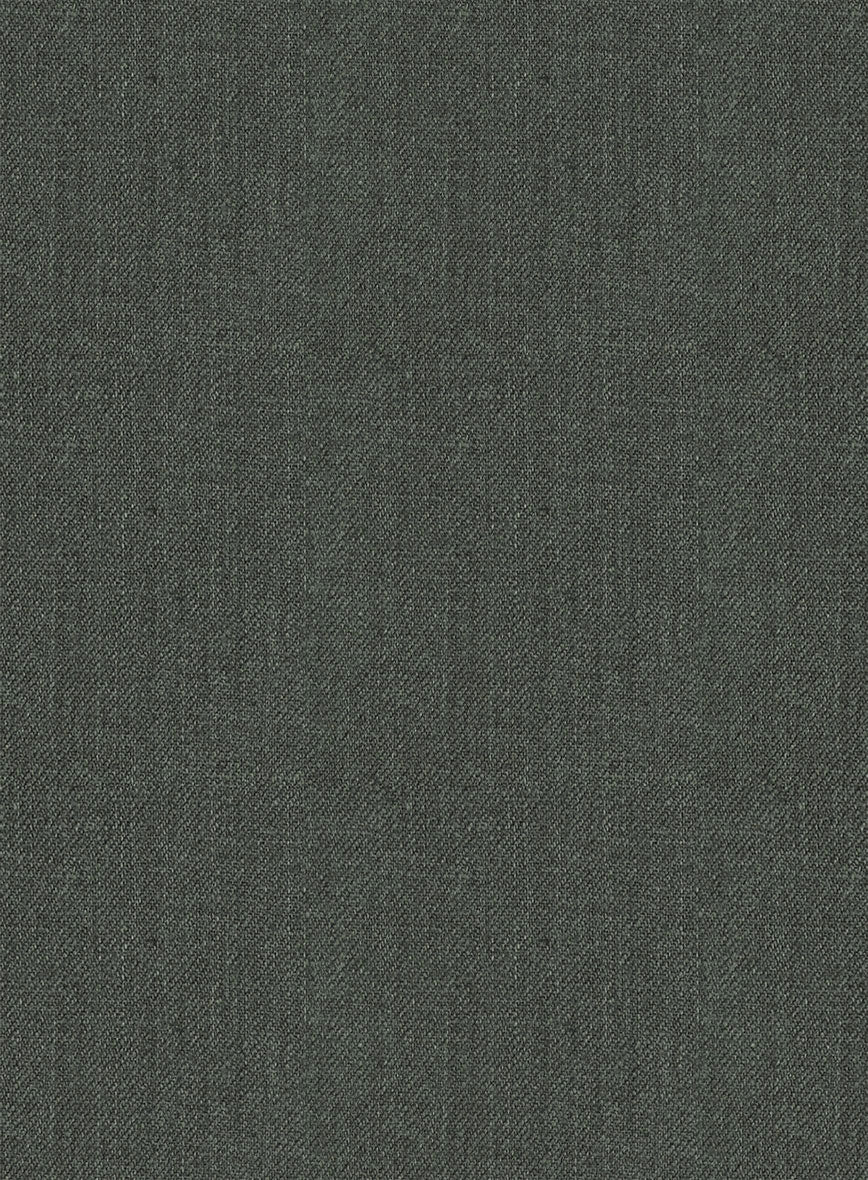 Heavy Linen Green Highland Trousers - StudioSuits