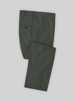 Heavy Linen Green Suit - StudioSuits