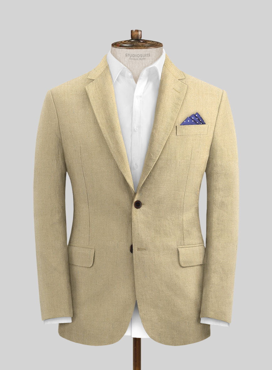 Heavy Linen Khaki Suit