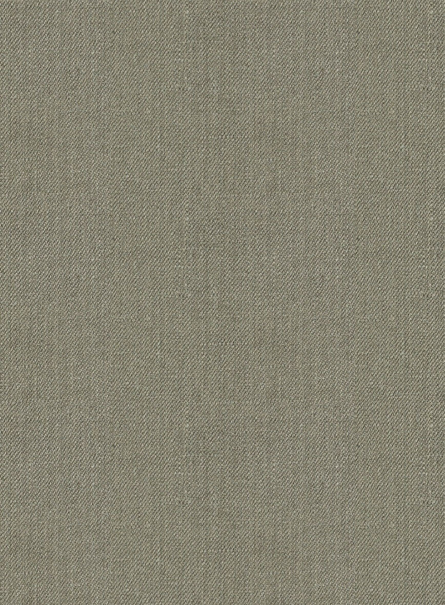Heavy Linen Sage Green Jacket - StudioSuits