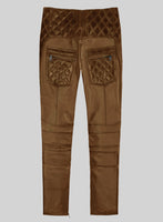 Hector Burnt Tan Leather Pants - StudioSuits