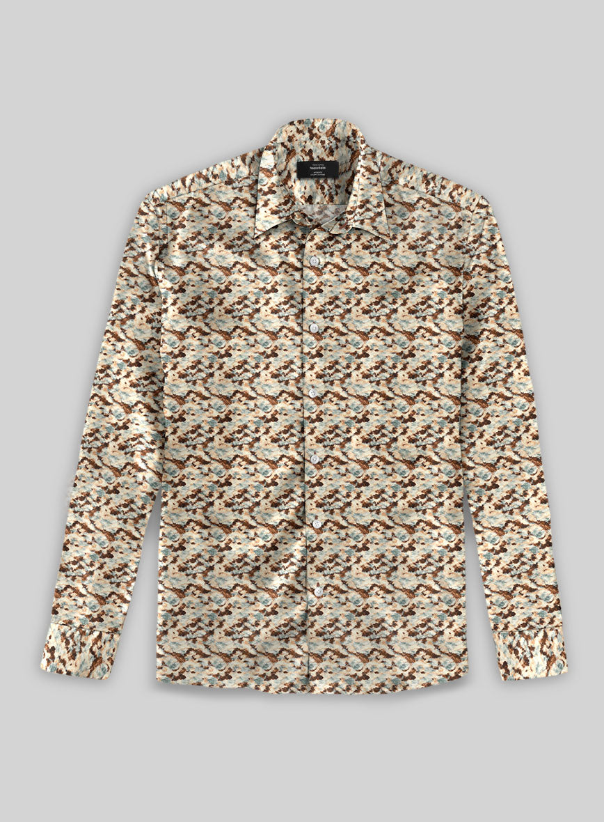 Heritage Mosaic Silk Cotton Shirt - StudioSuits