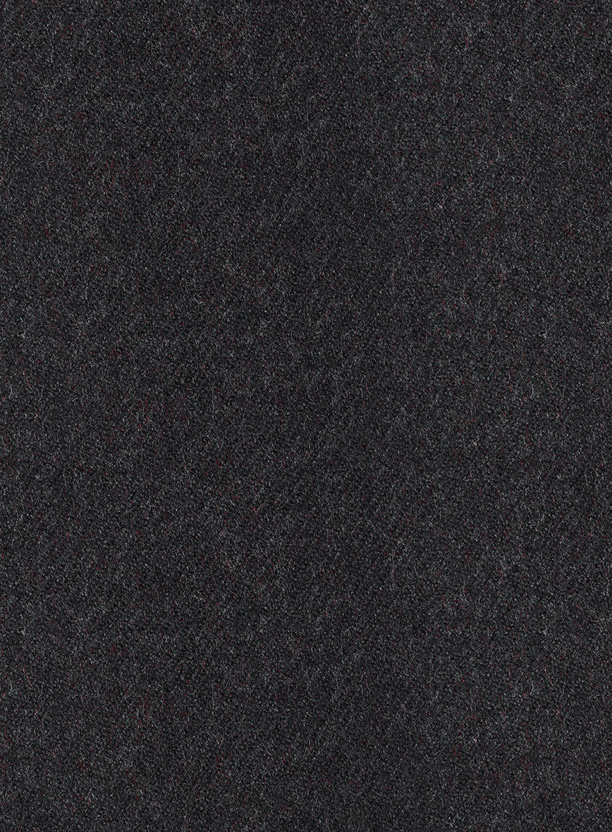 Highlander Charcoal Tweed Pea Coat - StudioSuits