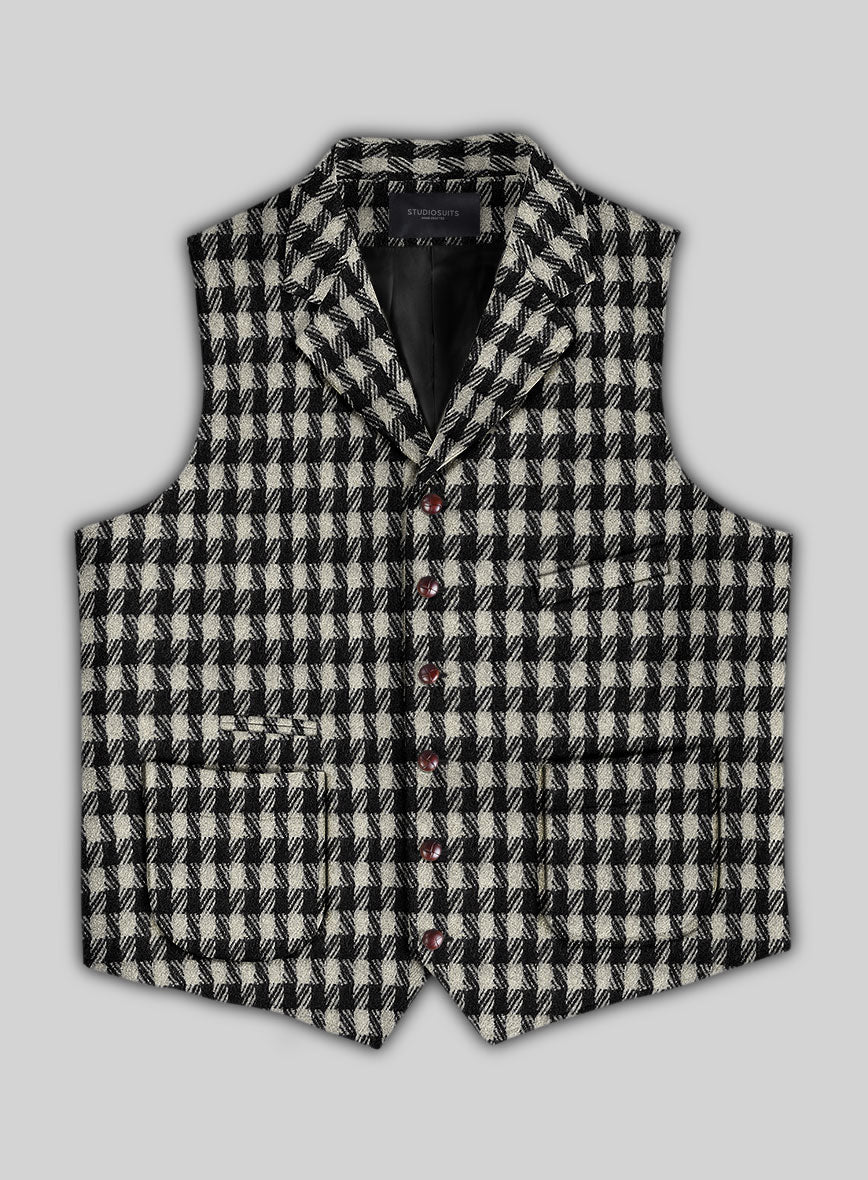 Highlander BW Bold Box Tweed Hunting Vest - StudioSuits