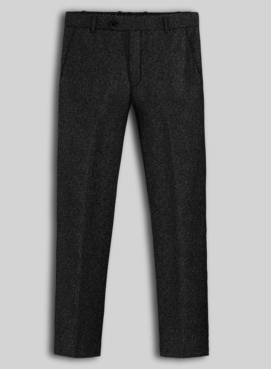 Highlander Heavy Charcoal Bedford Tweed Double Breasted Suit - StudioSuits