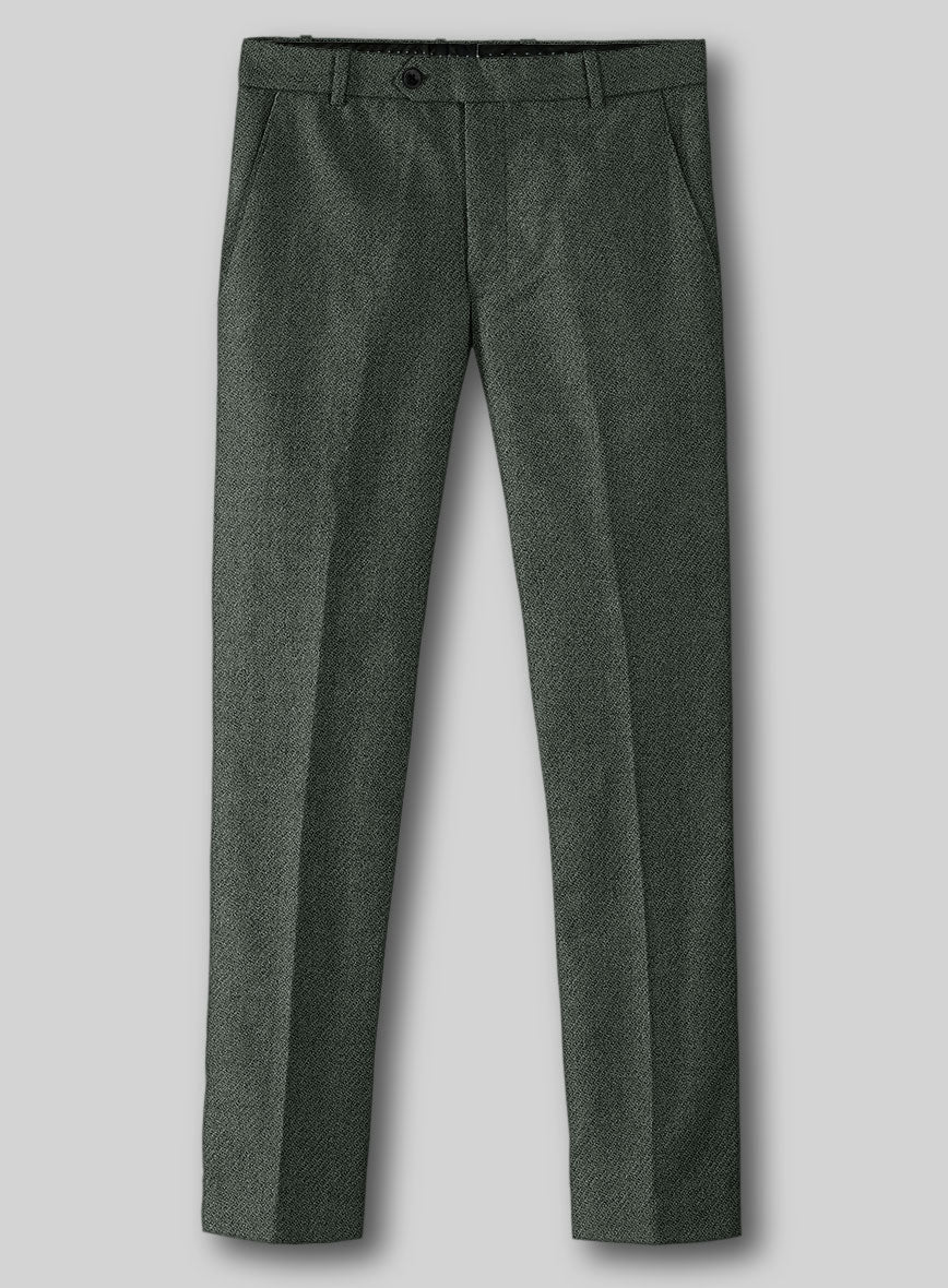 Highlander Bush Green Tweed Pants - StudioSuits