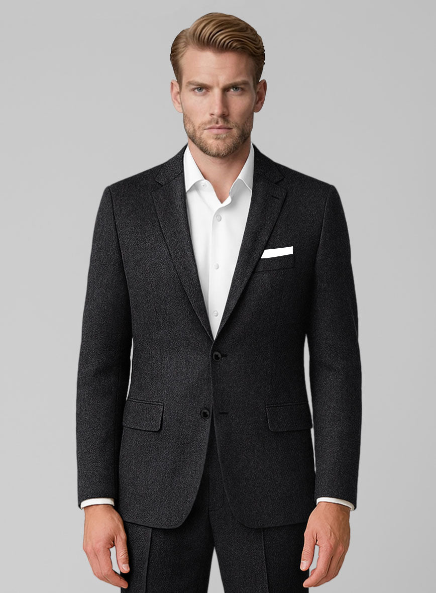 Highlander Charcoal Tweed Jacket - StudioSuits