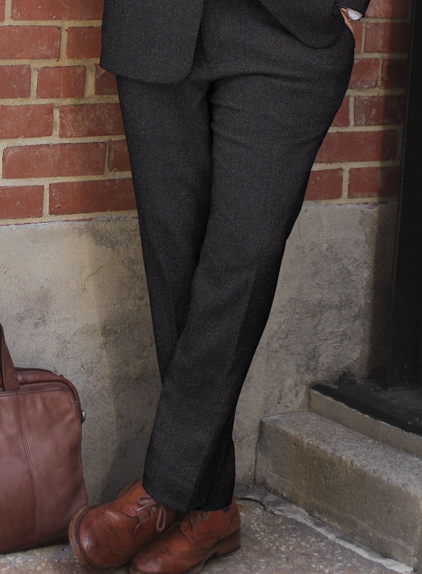 Highlander Charcoal Tweed Pants - StudioSuits