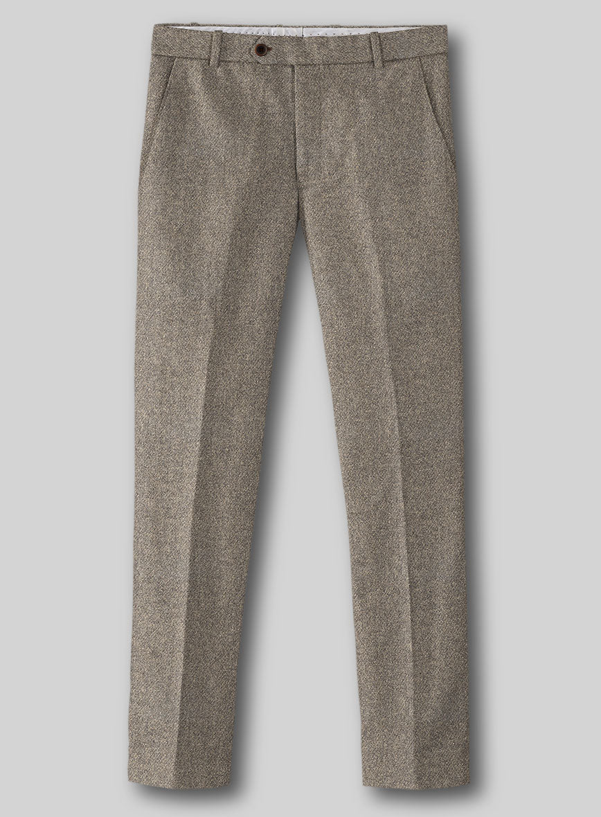 Highlander Greige Tweed Pants - StudioSuits