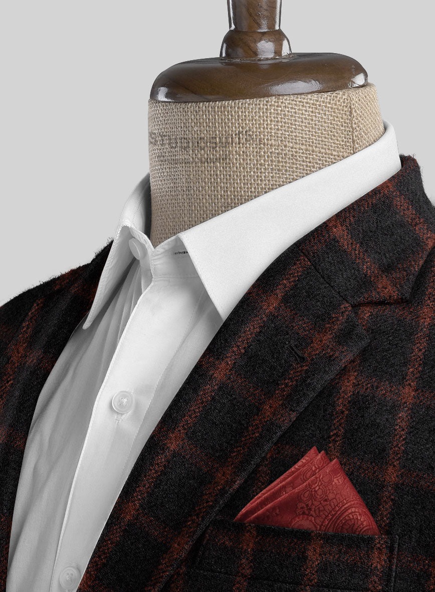 Highlander Heavy Black Check Tweed Jacket - StudioSuits