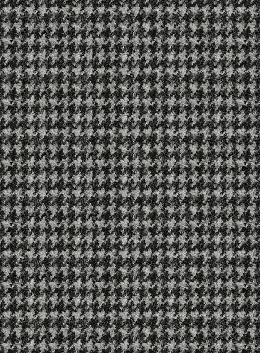 Highlander Heavy Black Houndstooth Tweed Jacket - StudioSuits