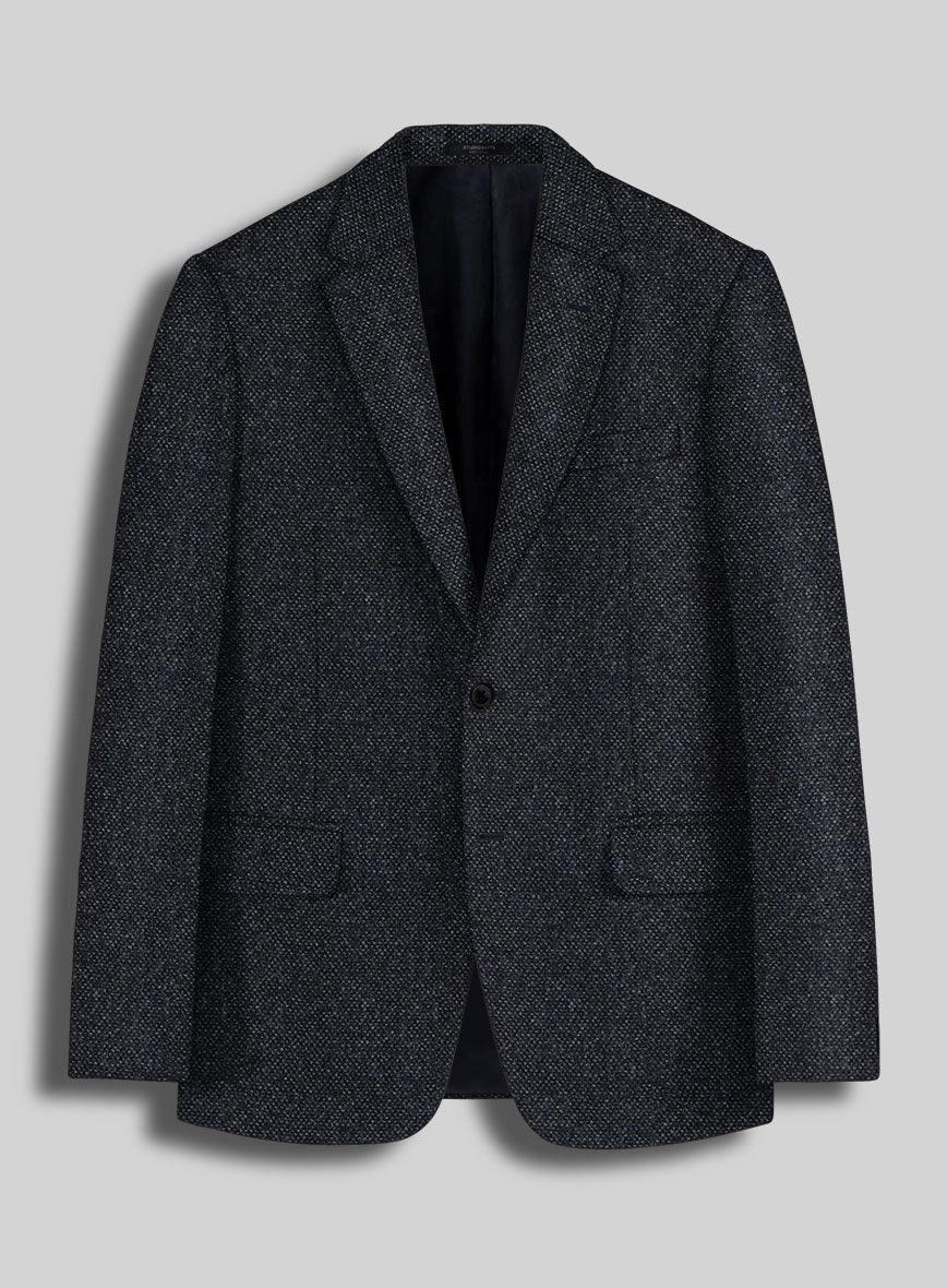 Highlander Heavy Blue Bedford Tweed Jacket - StudioSuits
