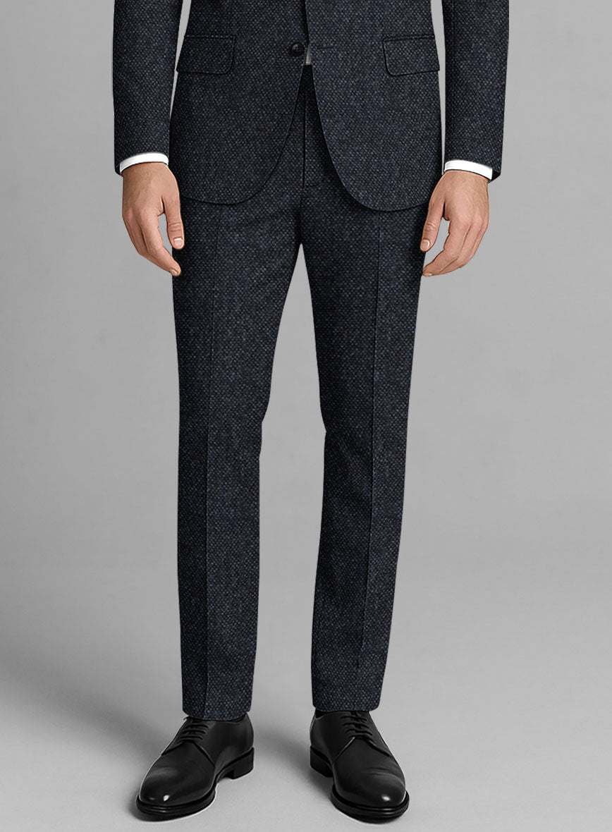 Highlander Heavy Blue Bedford Tweed Pants - StudioSuits