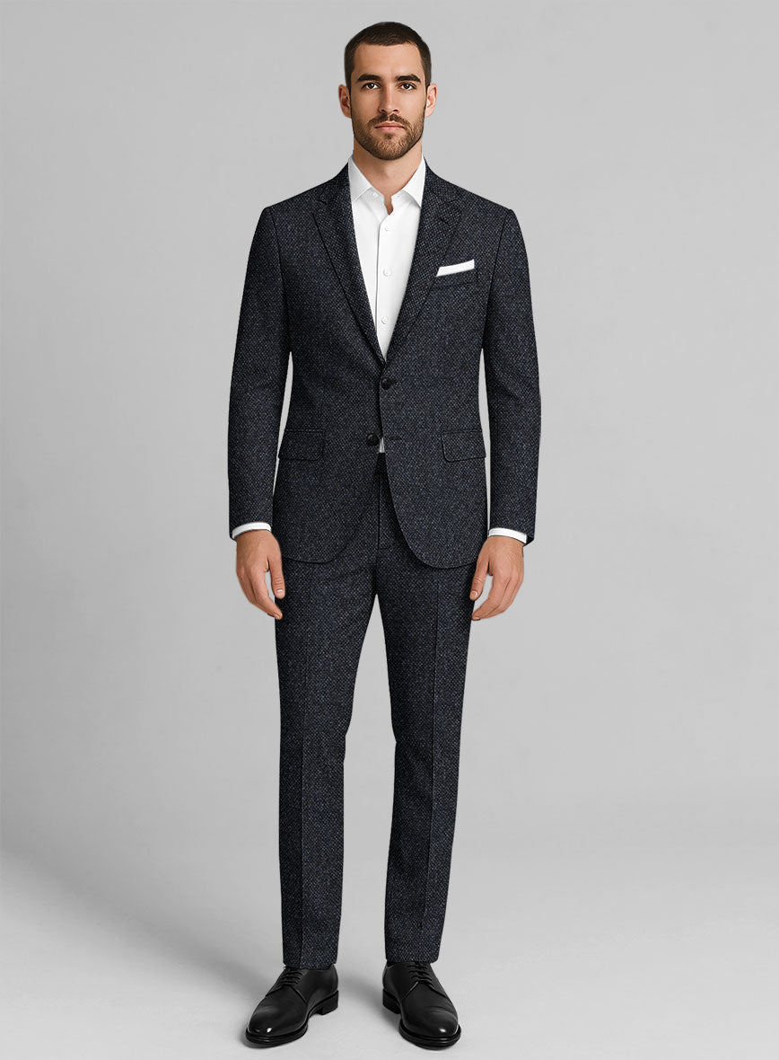 Highlander Heavy Blue Bedford Tweed Suit - StudioSuits