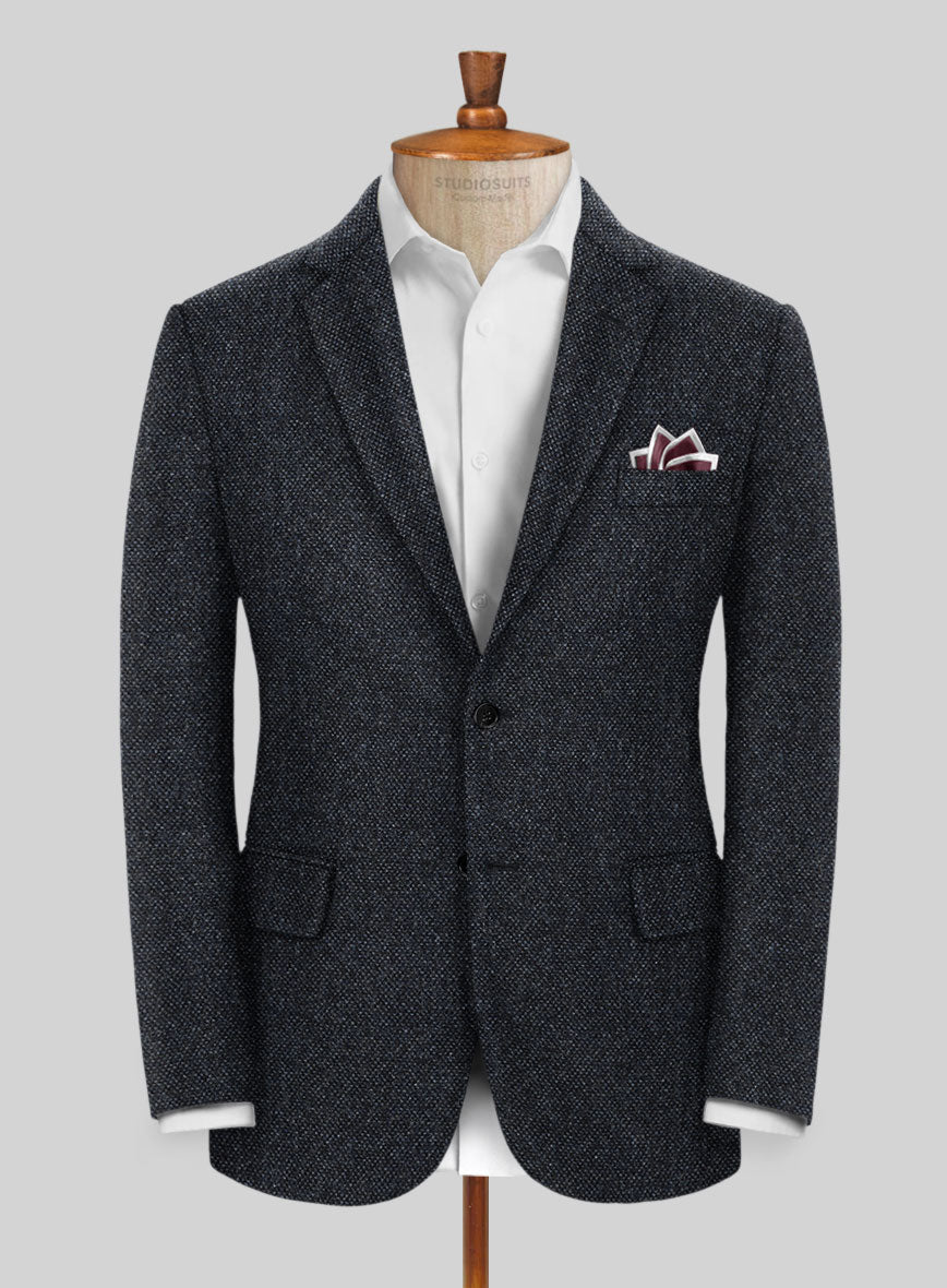 Highlander Heavy Blue Bedford Tweed Jacket - StudioSuits