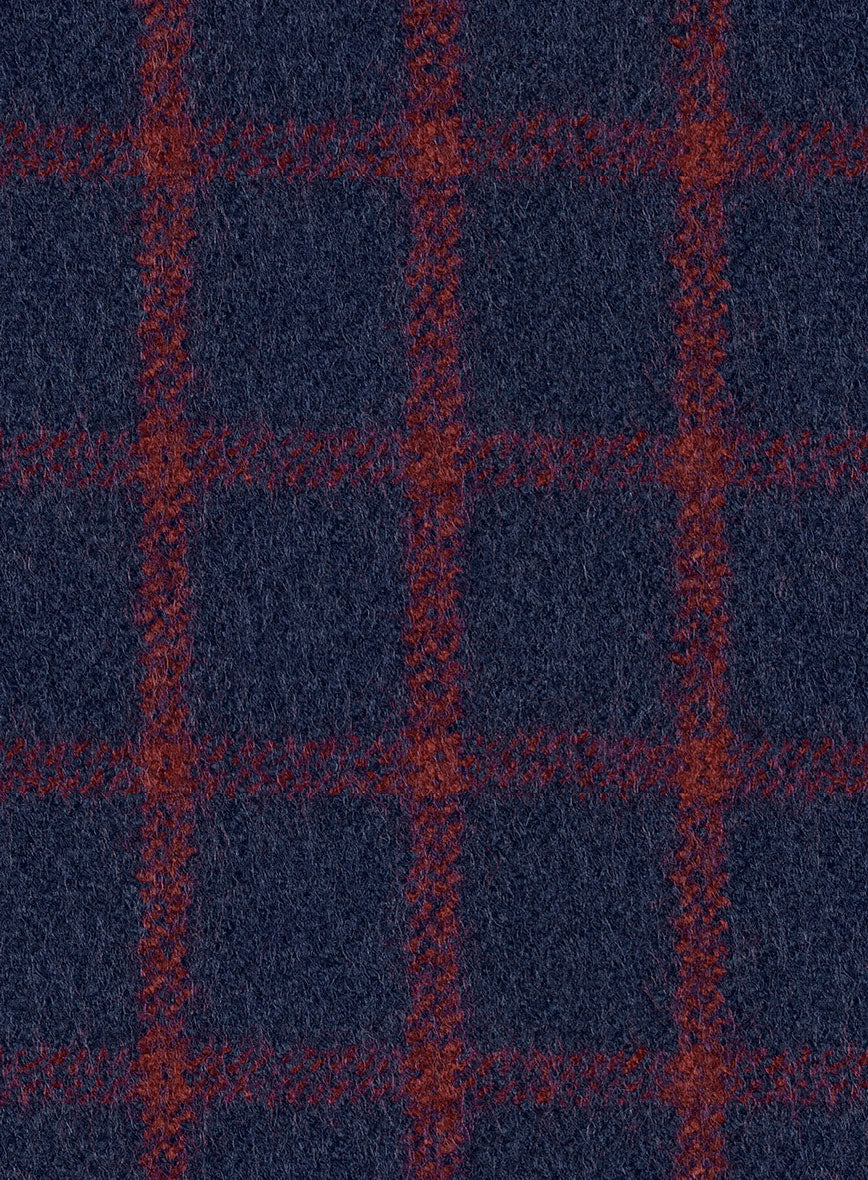 Highlander Heavy Blue Checks Tweed Jacket - StudioSuits