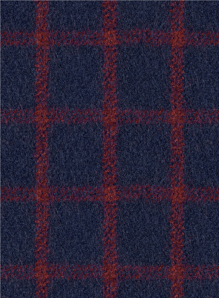 Highlander Heavy Blue Check Tweed Hunting Vest - StudioSuits