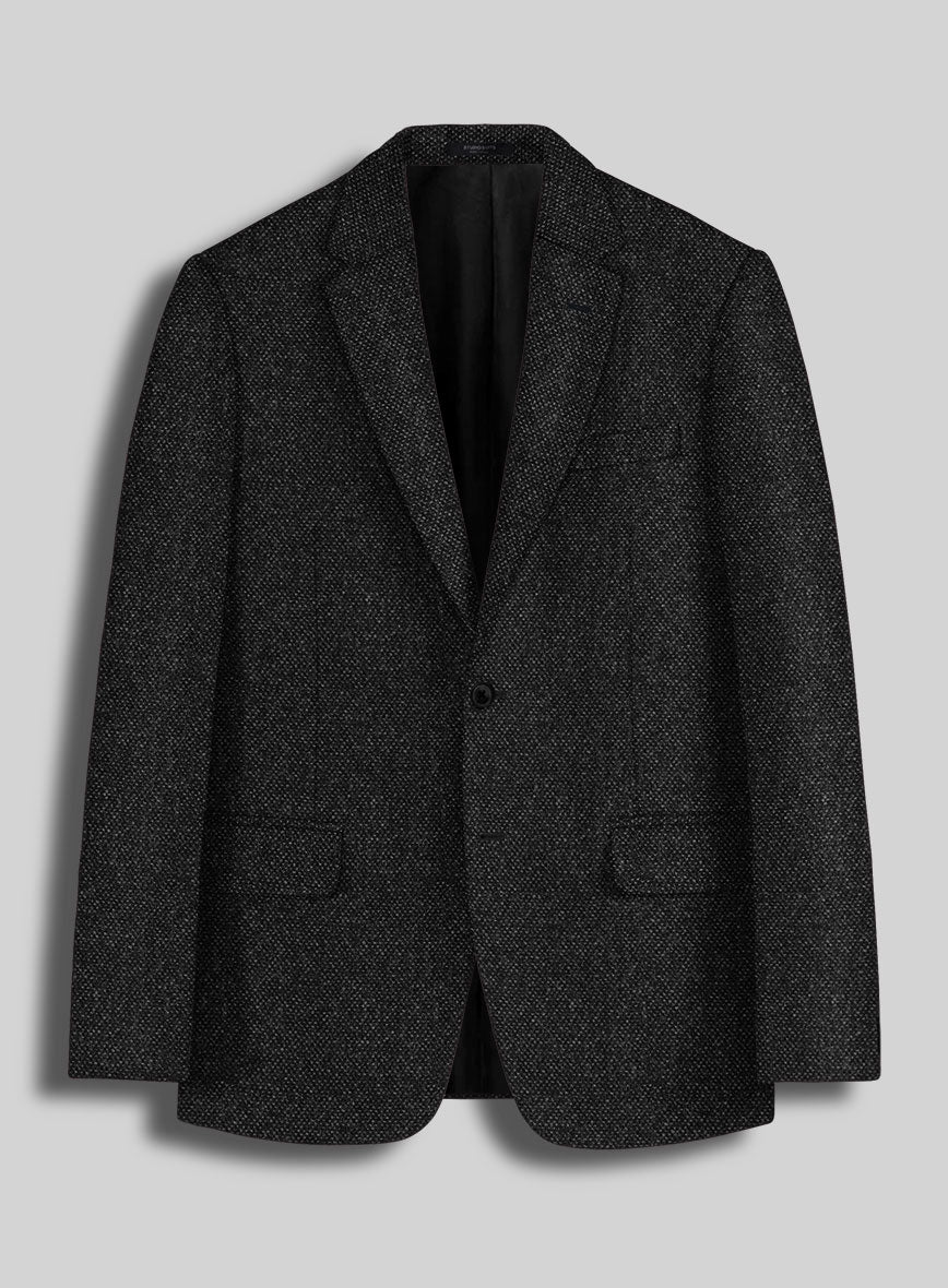 Highlander Heavy Charcoal Bedford Tweed Jacket - StudioSuits