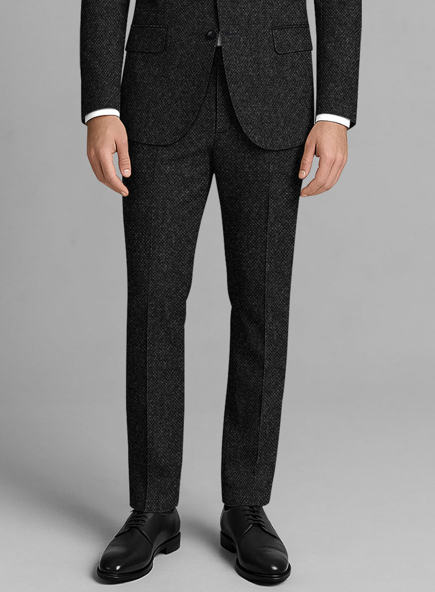 Highlander Heavy Charcoal Bedford Tweed Pants - StudioSuits