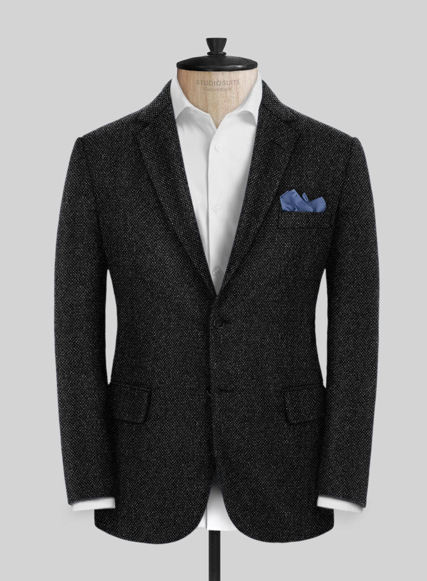 Highlander Heavy Charcoal Bedford Tweed Suit - StudioSuits