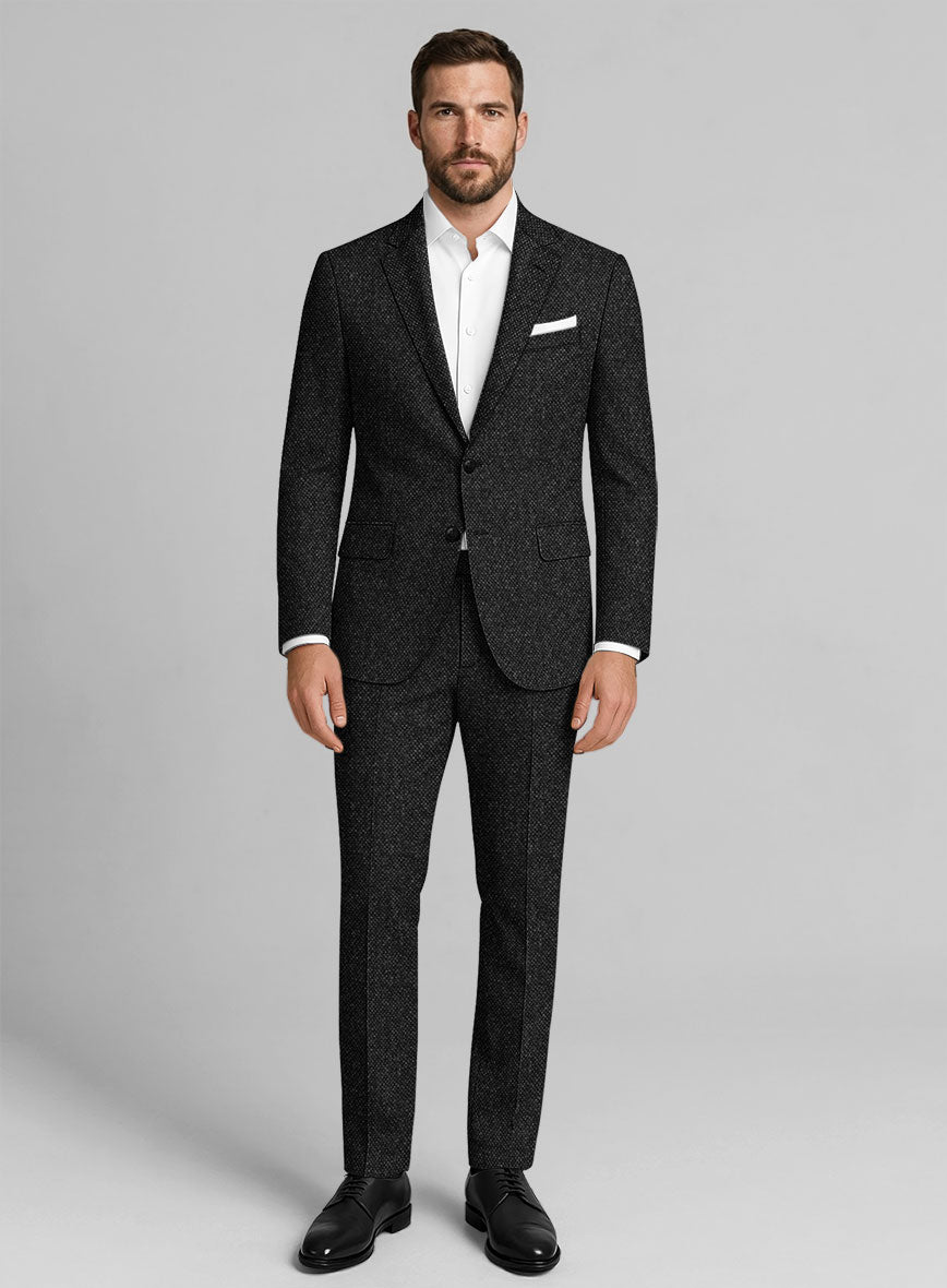 Highlander Heavy Charcoal Bedford Tweed Suit - StudioSuits