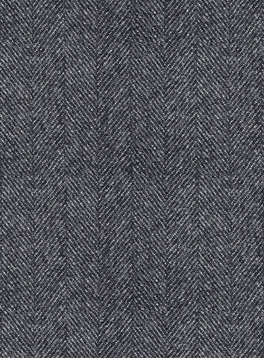 Highlander Heavy Charcoal Herringbone Tweed Suit - StudioSuits