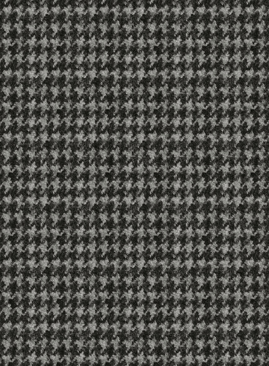 Highlander Heavy Charcoal Houndstooth Tweed Pants - StudioSuits