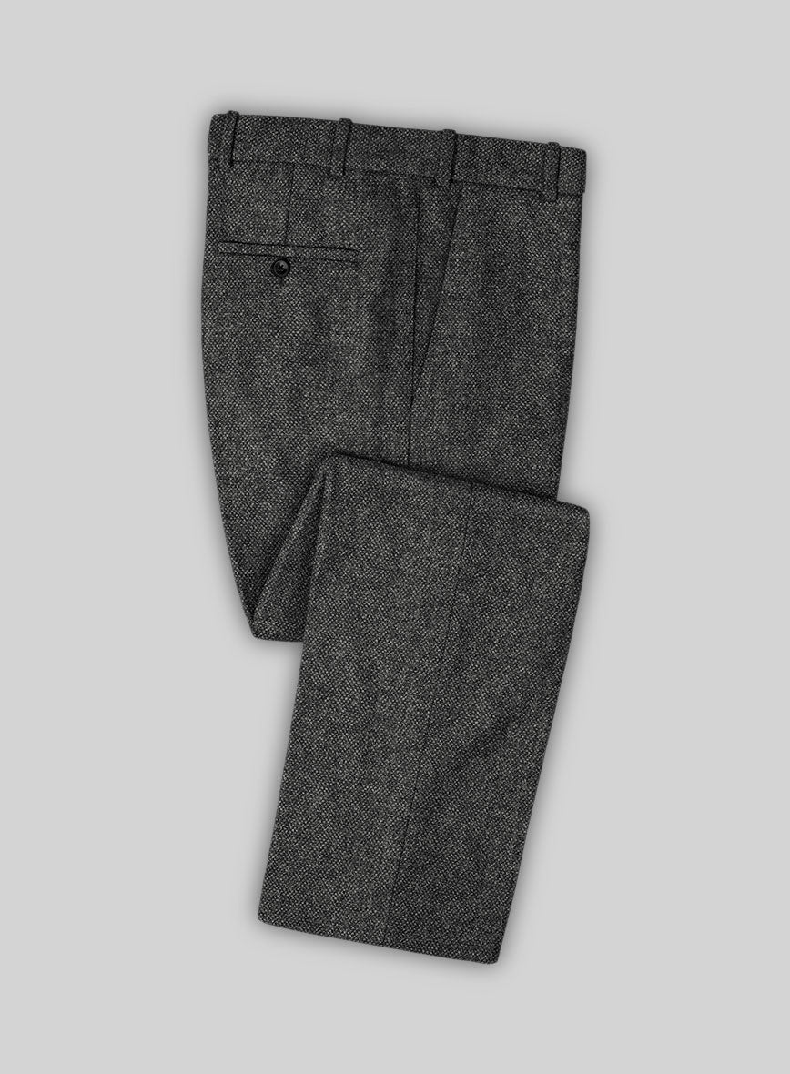 Highlander Heavy Gray Bedford Tweed Double Breasted Suit - StudioSuits