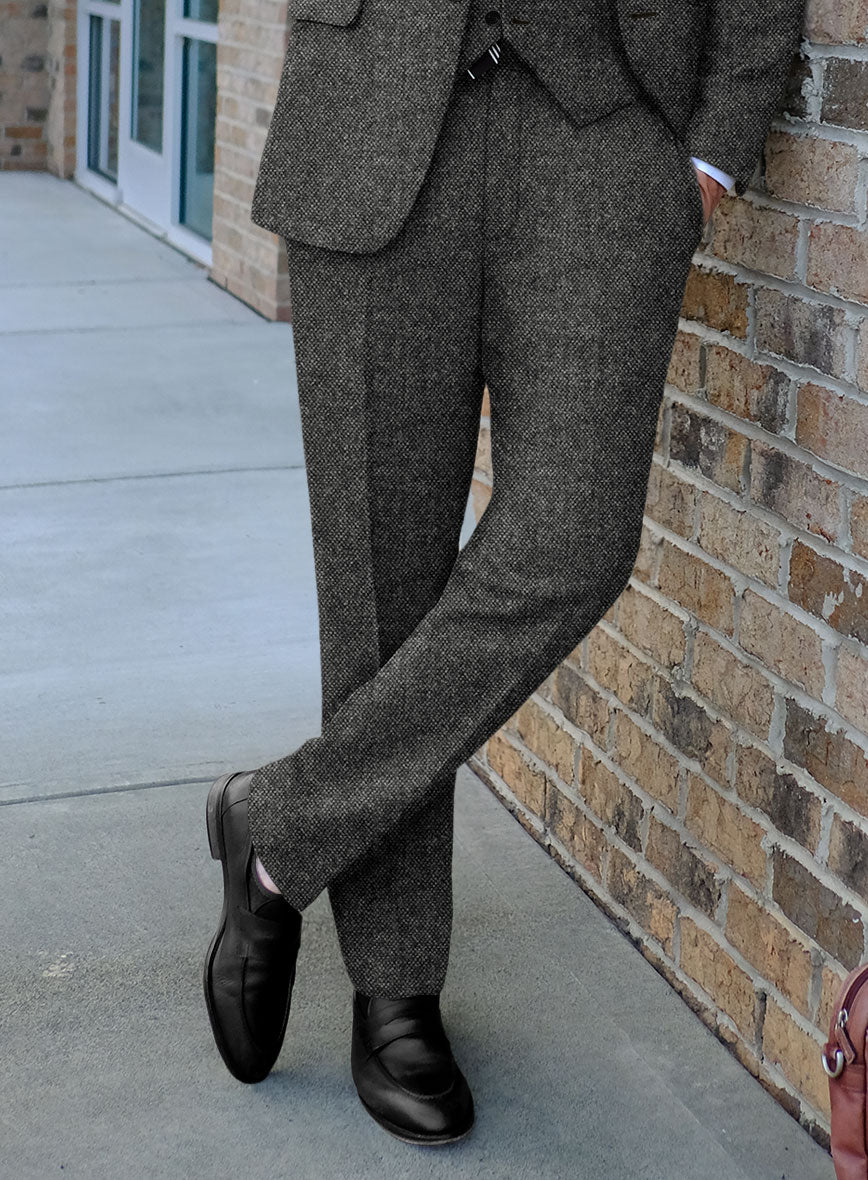 Highlander Heavy Gray Bedford Tweed Pants - StudioSuits