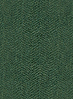 Highlander Heavy Green Herringbone Tweed Jacket - StudioSuits
