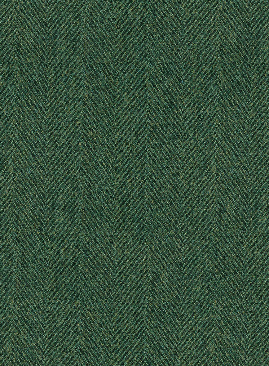 Highlander Heavy Green Herringbone Tweed Suit - StudioSuits