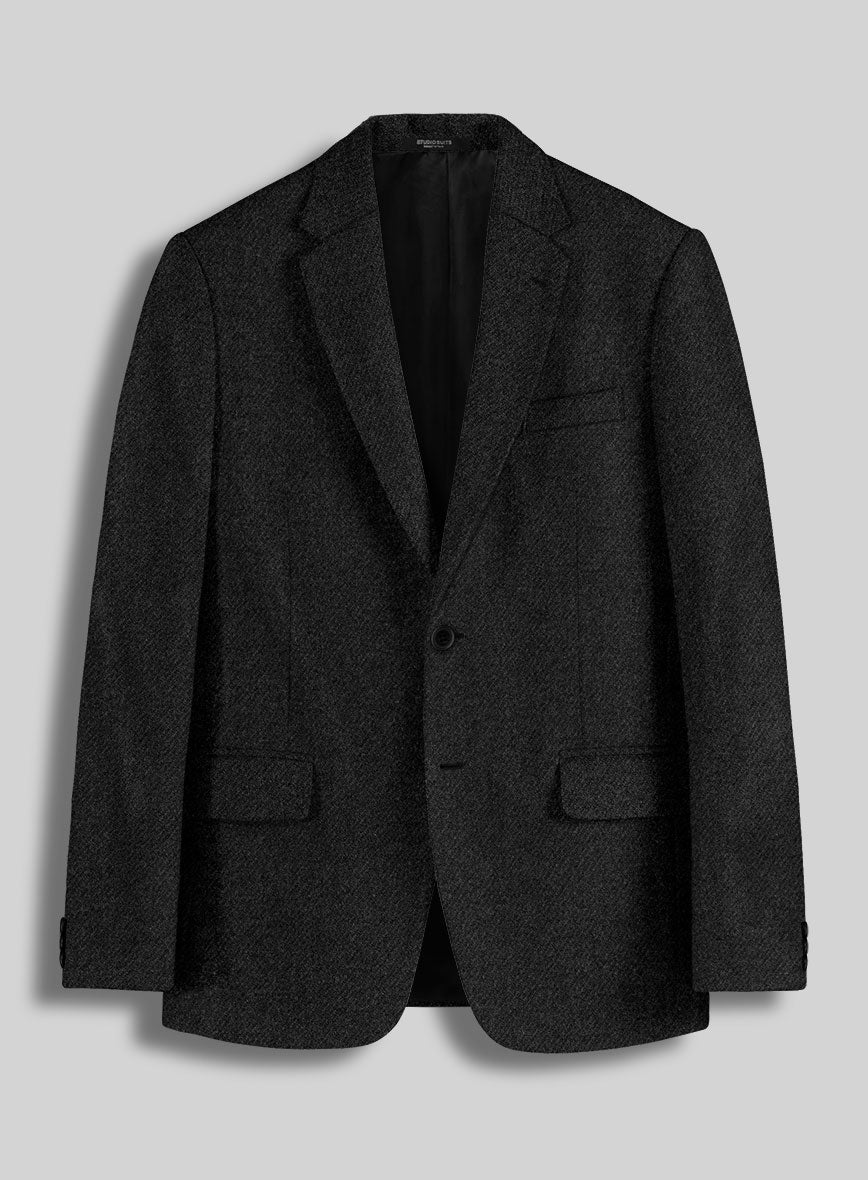 Highlander Heavy Heritage Charcoal Tweed Jacket - StudioSuits
