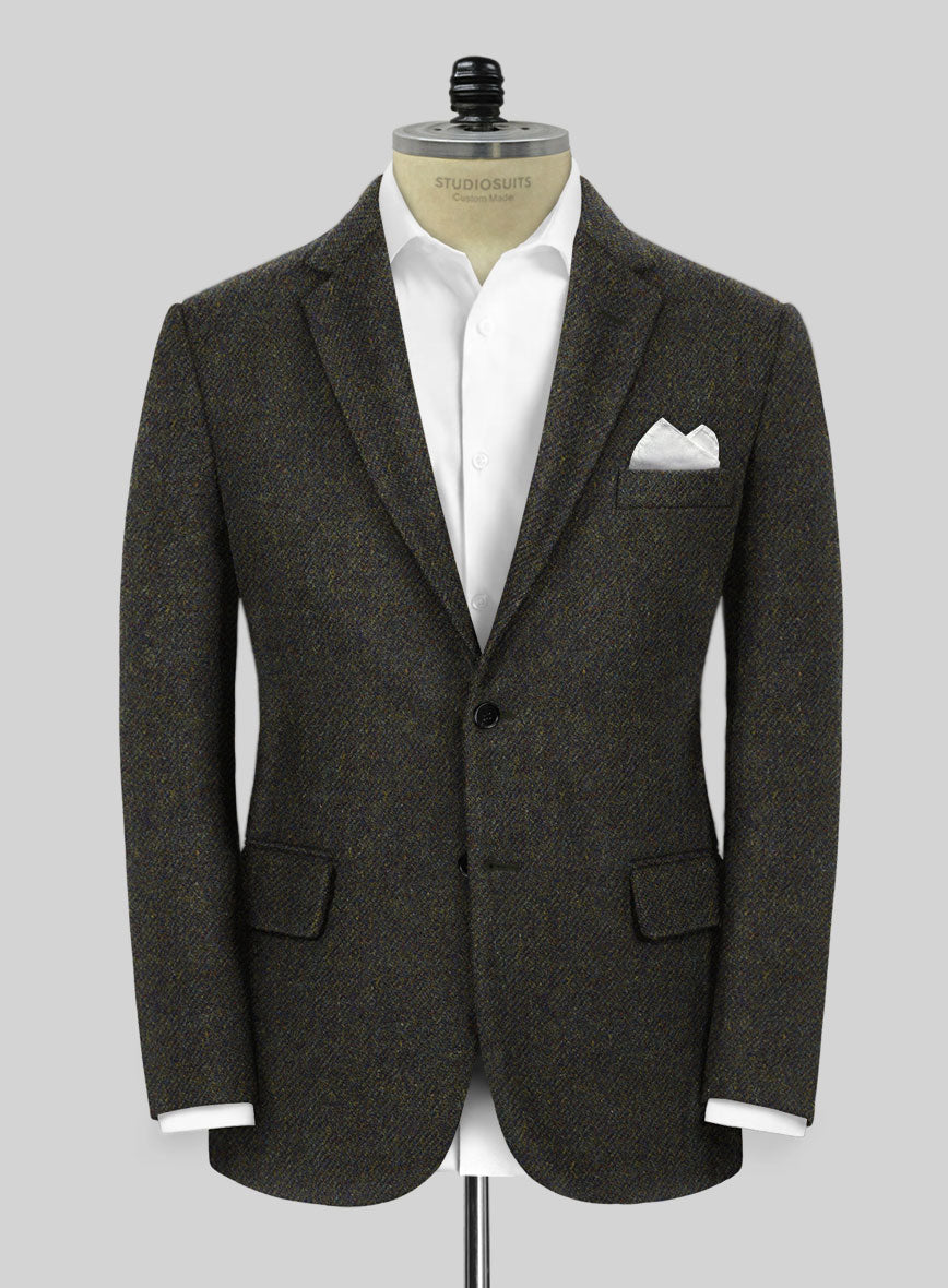 Highlander Heavy Heritage Green Tweed Suit - StudioSuits