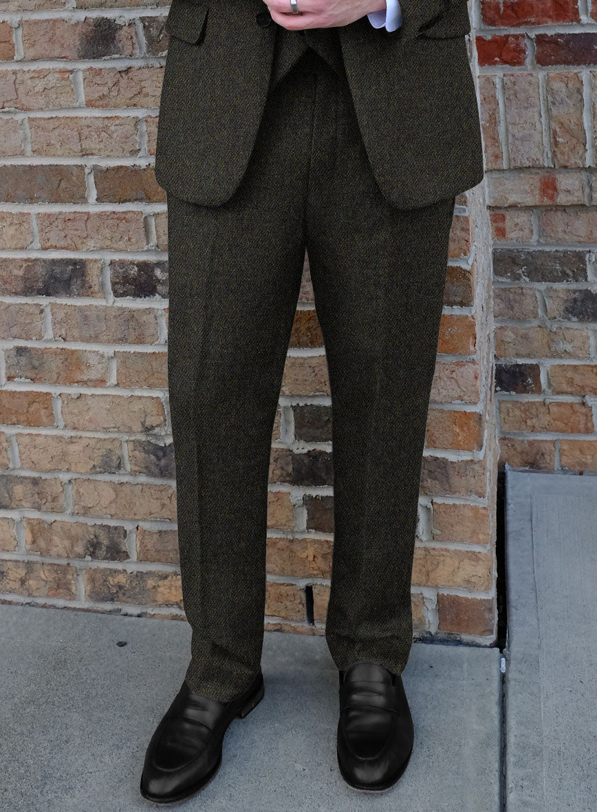 Highlander Heavy Heritage Green Tweed Suit - StudioSuits