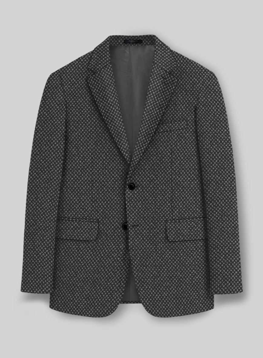 Highlander Heavy Honeycomb Charcoal Tweed Jacket - StudioSuits