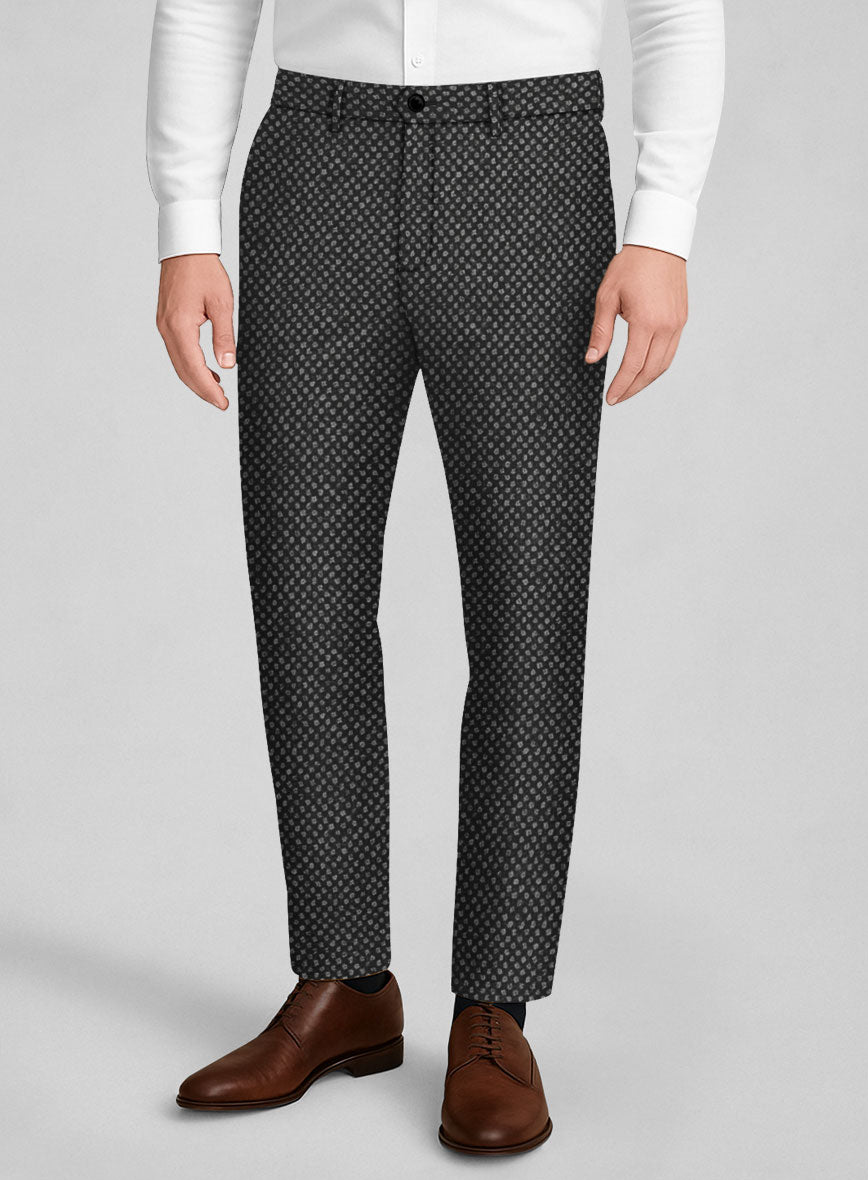Highlander Heavy Honeycomb Charcoal Tweed Pants - StudioSuits