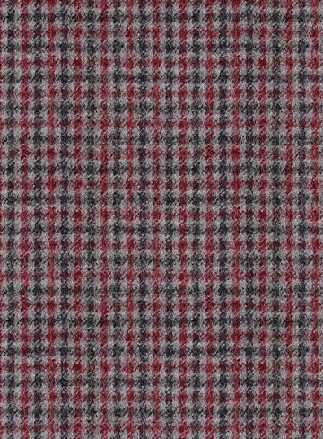 Highlander Heavy Maroon Houndstooth Tweed Jacket - StudioSuits