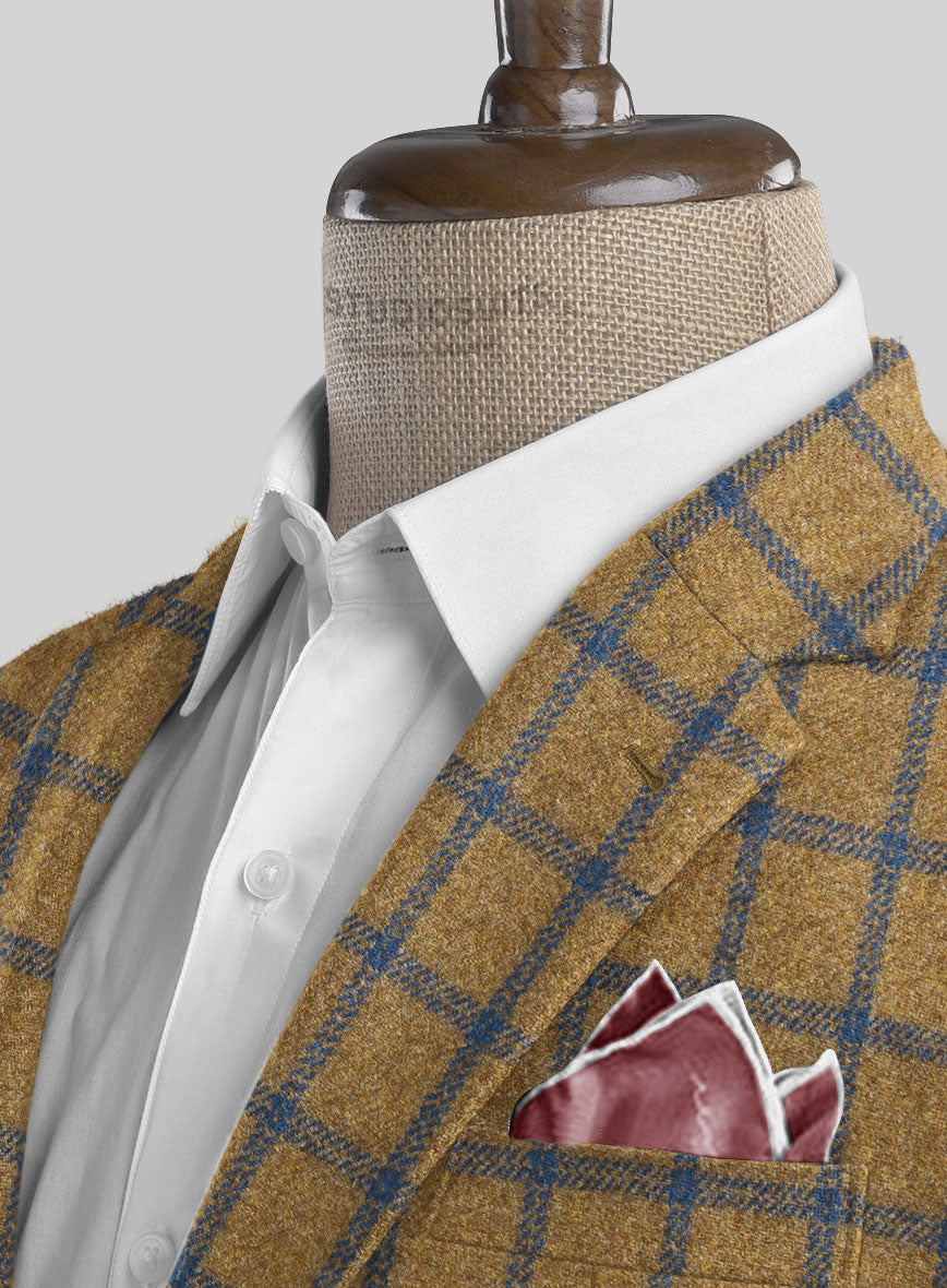 Highlander Heavy Mustard Check Tweed Jacket - StudioSuits