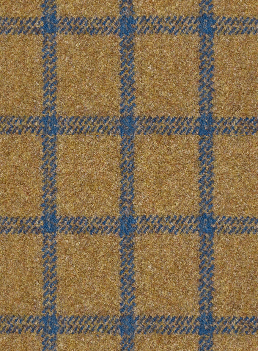 Highlander Heavy Mustard Check Tweed Jacket - StudioSuits