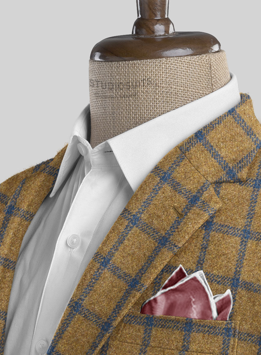 Highlander Heavy Mustard Check Tweed Suit - StudioSuits