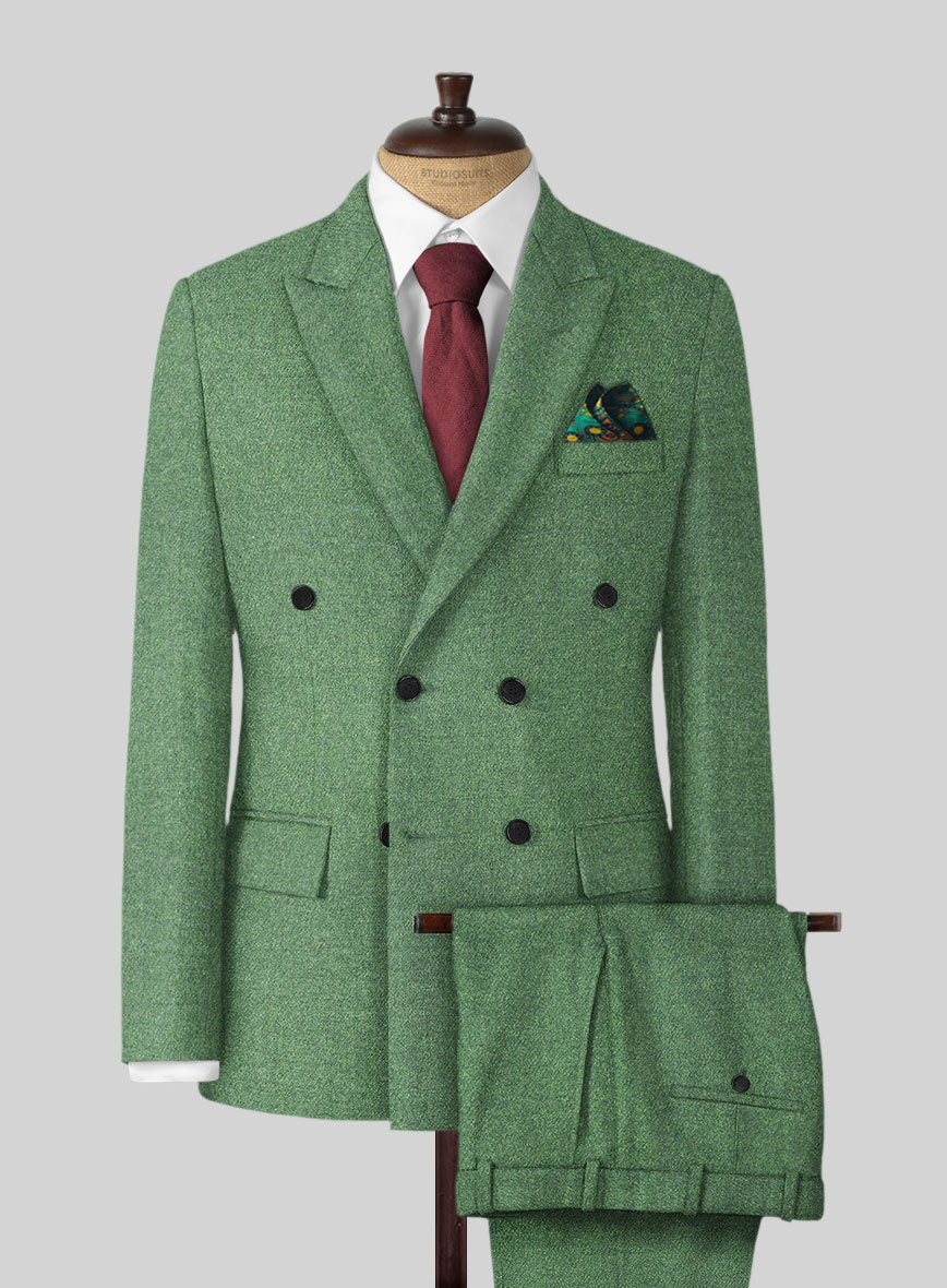 Highlander Heavy Paris Green Tweed Suit - StudioSuits