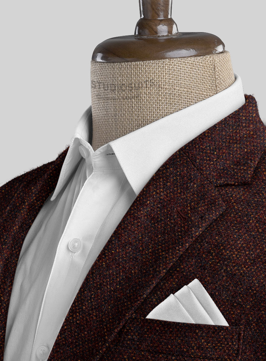 Highlander Heavy Wine Bedford Tweed Jacket - StudioSuits