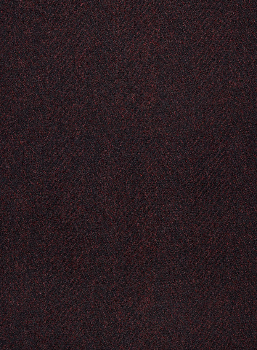 Highlander Heavy Wine Herringbone Tweed Suit - StudioSuits