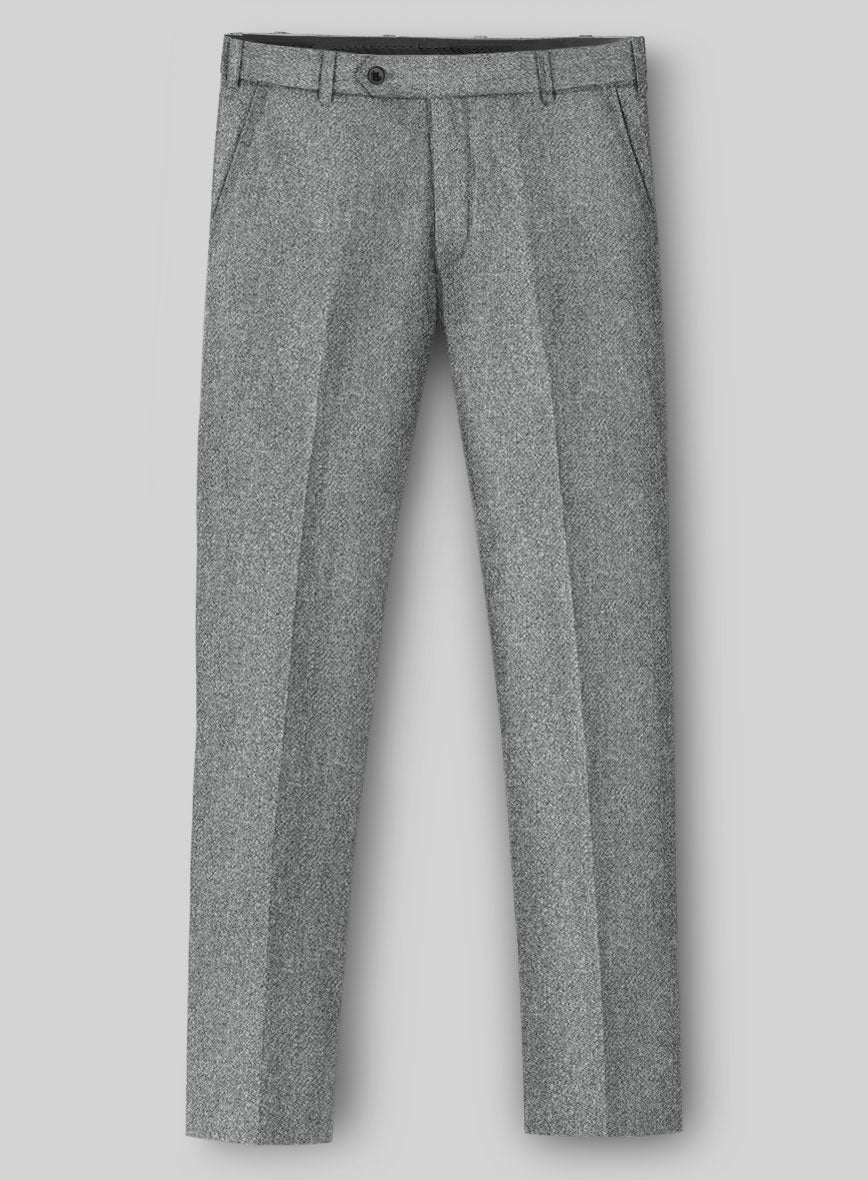 Highlander Light Gray Tweed Pants - StudioSuits