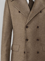 Highlander Light Tobacco Tweed GQ Overcoat - StudioSuits