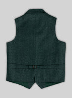 Highlander Melange Green Tweed Hunting Vest - StudioSuits